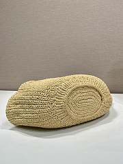 Kitlife Prada Small Crochet Top-Handle Bag Beige 1BA463 25x14x11.5cm - 6