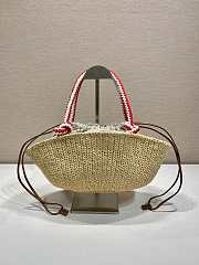 Kitlife Prada Small Crochet Top-Handle Bag Beige 1BA463 25x14x11.5cm - 5