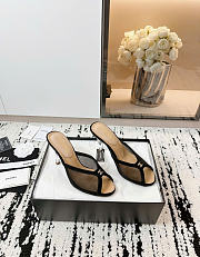 Kitlife Chanel 24P Black Mesh High Heels 70mm - 3