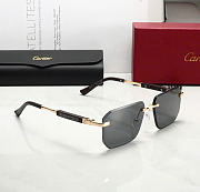 Kitlife Cartier Rimless Sunglasses Black - 1