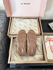 Kitlife Miu Miu X New Balance 530 SL Suede Sneakers Brown - 2