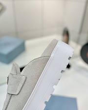 Kitlife Prada Gray Suede Flatform Mules - 4