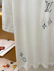 Kitlife Louis Vuitton Men Embroidered Signature T-Shirt White  - 5