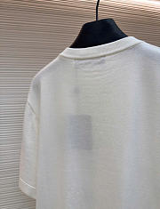 Kitlife Louis Vuitton Men Embroidered Signature T-Shirt White  - 2