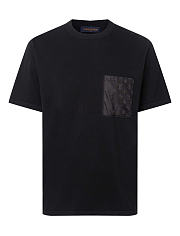 Kitlife Louis Vuitton Men T-Shirt With Technical Signature Black - 1