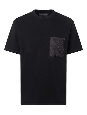 Kitlife Louis Vuitton Men T-Shirt With Technical Signature Black
