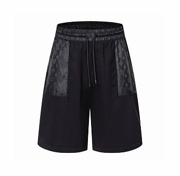 Kitlife Louis Vuitton Men Shorts With Technical Signature Black