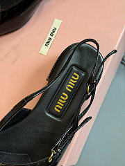 Kitlife Miu Miu Patent Leather Slingbacks Black - 6