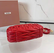 Kitlife Miu Miu Wander Hobo Bag Red 5BC125 20x6x17cm  - 6