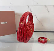 Kitlife Miu Miu Wander Hobo Bag Red 5BC125 20x6x17cm  - 5