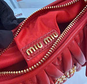 Kitlife Miu Miu Wander Hobo Bag Red 5BC125 20x6x17cm  - 3