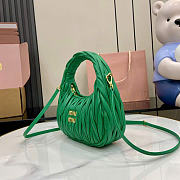 Kitlife Miu Miu Wander Hobo Bag Green 5BC125 20x6x17cm - 6