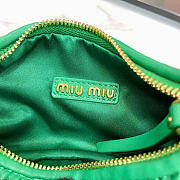 Kitlife Miu Miu Wander Hobo Bag Green 5BC125 20x6x17cm - 2