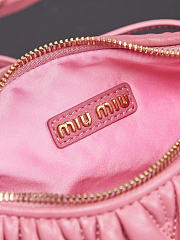Kitlife Miu Miu Wander Hobo Bag Pink 5BC125 20x6x17cm  - 6