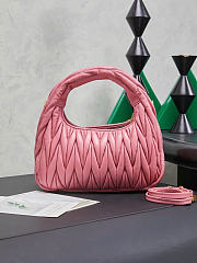 Kitlife Miu Miu Wander Hobo Bag Pink 5BC125 20x6x17cm  - 5