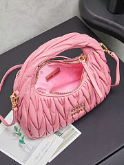 Kitlife Miu Miu Wander Hobo Bag Pink 5BC125 20x6x17cm  - 3
