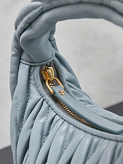 Kitlife Miu Miu Wander Hobo Bag Light Blue 5BC125 20x6x17cm  - 6