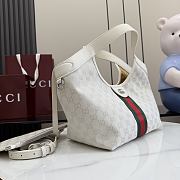Kitlife Gucci Giglio Small Tote Bag Ivory GG Canvas ‎860845 25x20x15cm  - 6