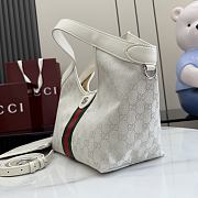 Kitlife Gucci Giglio Small Tote Bag Ivory GG Canvas ‎860845 25x20x15cm  - 5