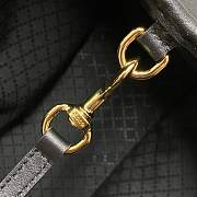 Kitlife Gucci Mercato Medium Tote Bag Black Leather 866645 35x28x15cm - 2
