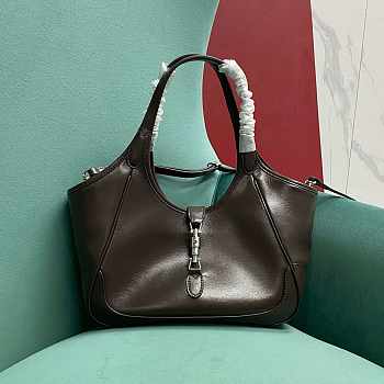 Kitlife Gucci Mercato Small Tote Bag Dark Brown Soft Leather 866646 26x23x11cm