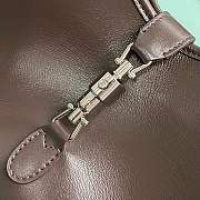 Kitlife Gucci Mercato Small Tote Bag Dark Brown Soft Leather 866646 26x23x11cm - 5