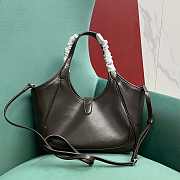 Kitlife Gucci Mercato Small Tote Bag Dark Brown Soft Leather 866646 26x23x11cm - 2