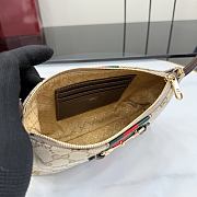 Kitlife Gucci Horsebit Small Shoulder Bag Beige GG Canvas ‎867130 20x12.5x4.5cm - 5