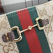 Kitlife Gucci Horsebit Small Shoulder Bag Beige GG Canvas ‎867130 20x12.5x4.5cm - 4