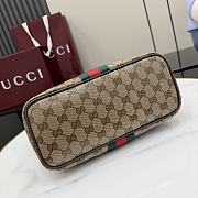 Kitlife Gucci Tribeca Small Tote Bag Sand & Dark brown GG Canvas 875236 25x19x11.5cm  - 6