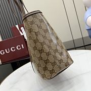 Kitlife Gucci Tribeca Small Tote Bag Sand & Dark brown GG Canvas 875236 25x19x11.5cm  - 3