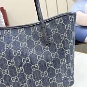 Kitlife Gucci Tribeca Small Tote Bag Dark Blue GG Denim 875236 25x19x11.5cm  - 4