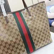 Kitlife Gucci Tribeca Large Tote Bag Sand & Dark brown GG Canvas 874745 38x29.5x13cm - 5