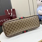 Kitlife Gucci Tribeca Large Tote Bag Sand & Dark brown GG Canvas 874745 38x29.5x13cm - 4