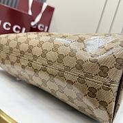 Kitlife Gucci Tribeca Large Tote Bag Sand & Dark brown GG Canvas 874745 38x29.5x13cm - 2