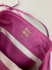 Kitlife Miu Miu Pink Suede Leather Mini Bag 14×17×6cm  - 4