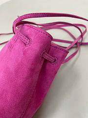 Kitlife Miu Miu Pink Suede Leather Mini Bag 14×17×6cm  - 3