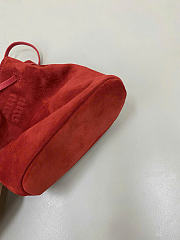 Kitlife Miu Miu Red Suede Leather Mini Bag 14×17×6cm - 5