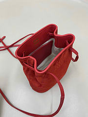 Kitlife Miu Miu Red Suede Leather Mini Bag 14×17×6cm - 3