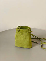 Kitlife Miu Miu Green Suede Leather Mini Bag 14×17×6cm - 6