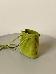 Kitlife Miu Miu Green Suede Leather Mini Bag 14×17×6cm - 5