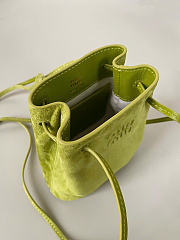 Kitlife Miu Miu Green Suede Leather Mini Bag 14×17×6cm - 4