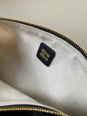 Kitlife Miu Miu Black Nappa Leather Pouch 22×9×9cm - 4