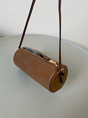 Kitlife Miu Miu Brown Nappa Leather Pouch 22×9×9cm - 6