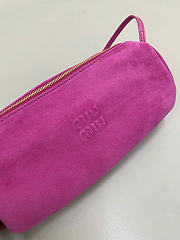 Kitlife Miu Miu Pink Suede Leather Pouch 22×9×9cm - 3