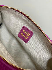 Kitlife Miu Miu Pink Suede Leather Pouch 22×9×9cm - 2