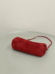 Kitlife Miu Miu Red Suede Leather Pouch 22×9×9cm - 6