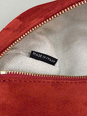 Kitlife Miu Miu Red Suede Leather Pouch 22×9×9cm - 2