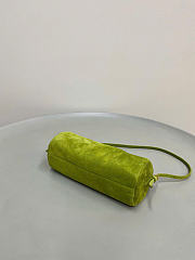 Kitlife Miu Miu Green Suede Leather Pouch 22×9×9cm - 6