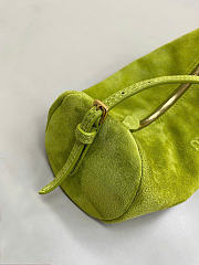 Kitlife Miu Miu Green Suede Leather Pouch 22×9×9cm - 5